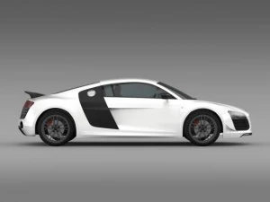 audi r8 lmx 2014 3D Model