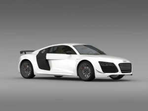 audi r8 lmx 2014 3D Model