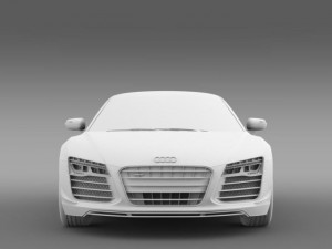 audi r8 lmx 2014 3D Модель