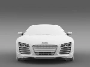 audi r8 lmx 2014 3D Model