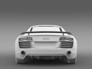 audi r8 lmx 2014 3D Model