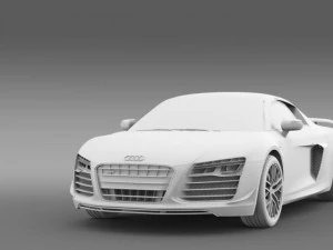 audi r8 lmx 2014 3D Model