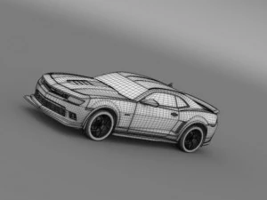 chevrolet camaro z28 2014 3D Model
