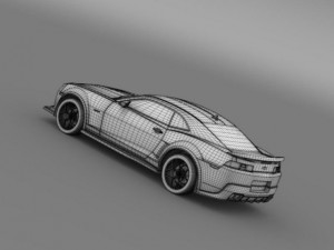 chevrolet camaro z28 2014 Modèle 3D