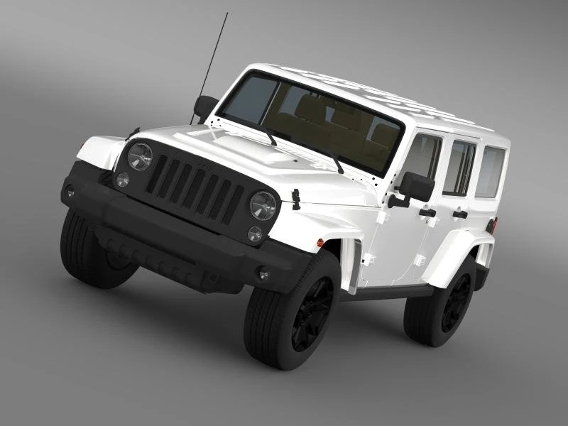 jeep wrangler unlimited rubicon x 2014 3D Model .c4d .max .obj .3ds .fbx .stl .blend 