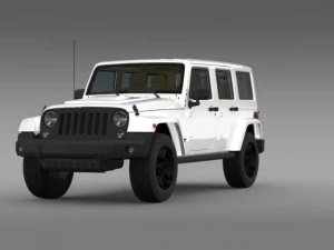 jeep wrangler unlimited rubicon x 2014 3D Model