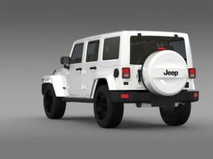 jeep wrangler unlimited rubicon x 2014 3D Model