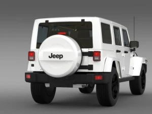 jeep wrangler unlimited rubicon x 2014 3D Model