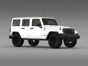 jeep wrangler unlimited rubicon x 2014 3D Model
