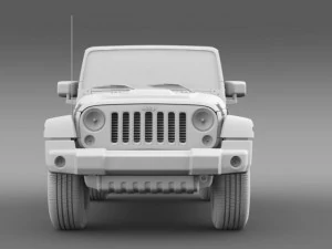 jeep wrangler unlimited rubicon x 2014 3D Model