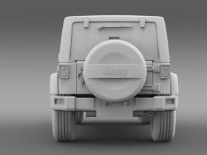 jeep wrangler unlimited rubicon x 2014 3D Model