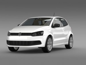 volkswagen polo bluegt 3d 20092013 Model 3D