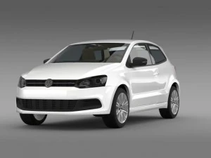 volkswagen polo bluegt 3d 20092013 3D Model