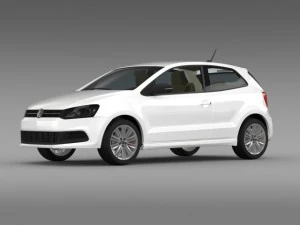 volkswagen polo bluegt 3d 20092013 3D Model