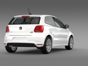 volkswagen polo bluegt 3d 20092013 Model 3D