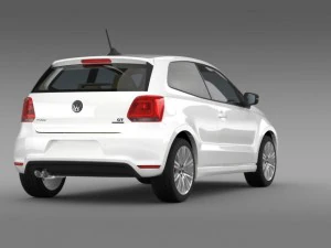volkswagen polo bluegt 3d 20092013 3D Model