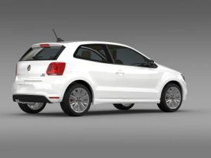 volkswagen polo bluegt 3d 20092013 3D Model