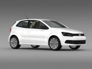 volkswagen polo bluegt 3d 20092013 3D Model
