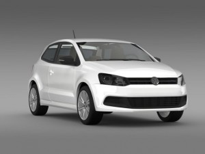 volkswagen polo bluegt 3d 20092013 Model 3D