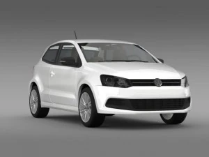 volkswagen polo bluegt 3d 20092013 3D Model