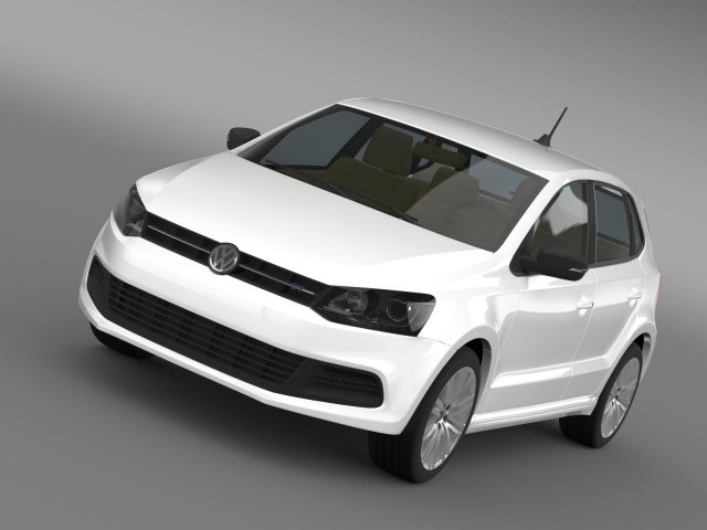 volkswagen polo bluegt 5d 20092013 Model 3D .c4d .max .obj .3ds .fbx .stl .blend 