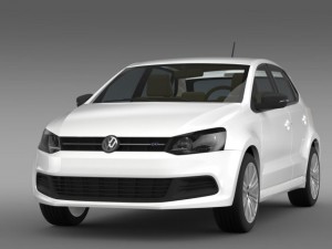 volkswagen polo bluegt 5d 20092013 Model 3D