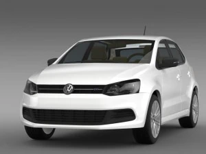 volkswagen polo bluegt 5d 20092013 3D Model
