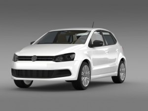 volkswagen polo bluegt 5d 20092013 Model 3D
