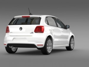 volkswagen polo bluegt 5d 20092013 Model 3D