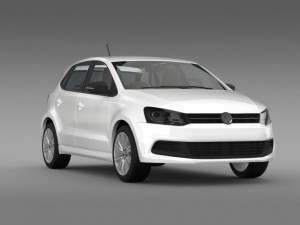 volkswagen polo bluegt 5d 20092013 Model 3D