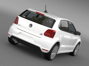volkswagen polo bluegt 5d 2014 3D Model