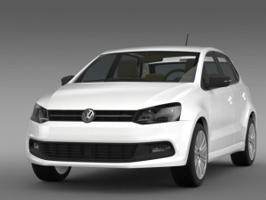 volkswagen polo bluegt 5d 2014 3D Model