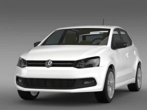 volkswagen polo bluegt 5d 2014 3D Model