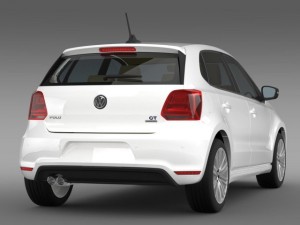 volkswagen polo bluegt 5d 2014 3D Model