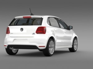 volkswagen polo bluegt 5d 2014 3D Model
