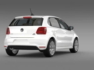 volkswagen polo bluegt 5d 2014 3D Model