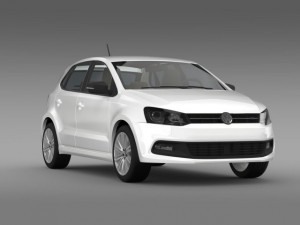 volkswagen polo bluegt 5d 2014 3D Model