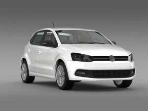 volkswagen polo bluegt 5d 2014 3D Model
