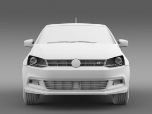 volkswagen polo bluegt 5d 2014 3D Model