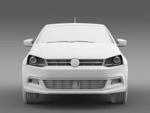 volkswagen polo bluegt 5d 2014 3D Model