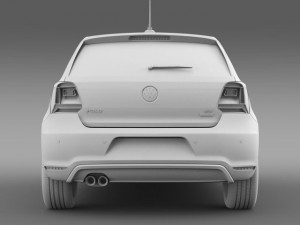 volkswagen polo bluegt 5d 2014 3D Model