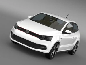 大众 Polo GTI 3d 20092013 3D 模型