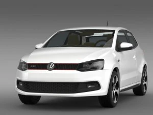 volkswagen polo gti 3d 20092013 3D Model
