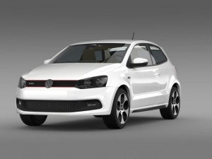 volkswagen polo gti 3d 20092013 Model 3D