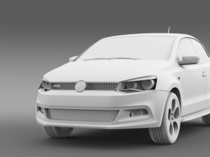 volkswagen polo gti 3d 20092013 Model 3D