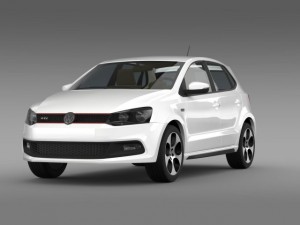 volkswagen polo gti 5d 20092013 3D Model