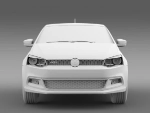 volkswagen polo gti 5d 20092013 3D Model