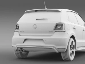 volkswagen polo gti 5d 20092013 3D Model