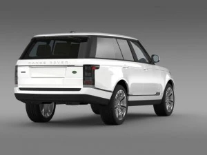 range rover autobiography black l405 2014 3D Model