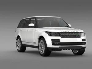 range rover autobiography black l405 2014 3D Model